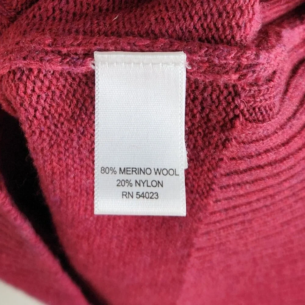 Banana Republic Italian Merino Wool Blend Colorblock Crewneck Sweater sz XL